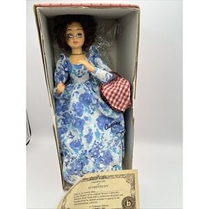 Vtg 1986 Brinn's August‎ Calendar Musical Doll Plays In The Good Old Summer Time